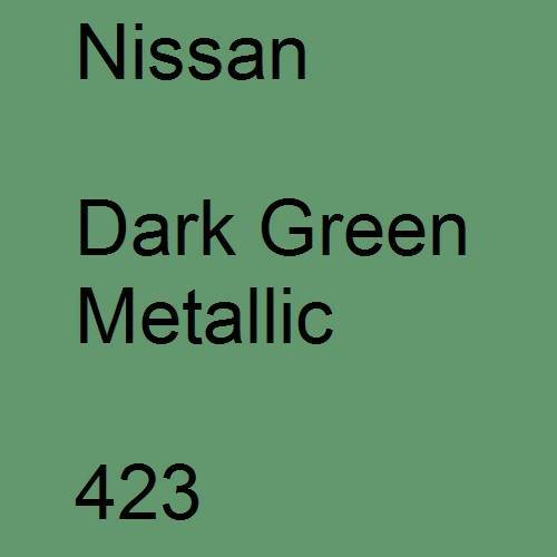 Nissan, Dark Green Metallic, 423.